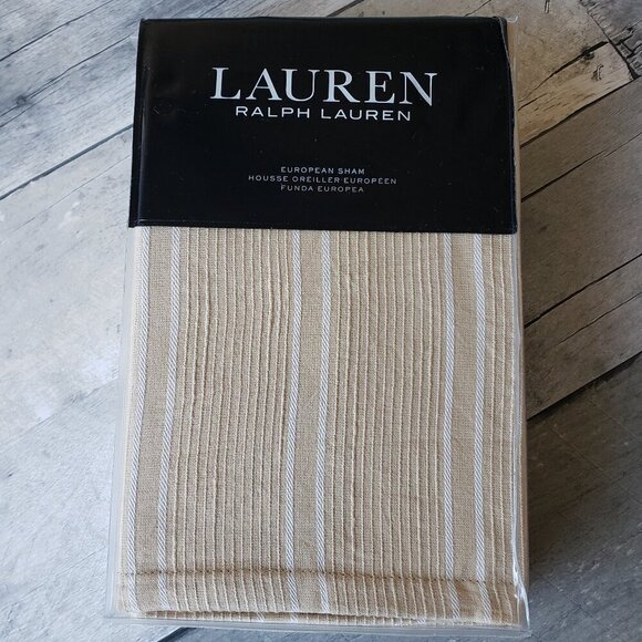 NWT - Lauren Ralph Lauren Home Heath Yarn Dyed Texture European Sham - Picture 1 of 3